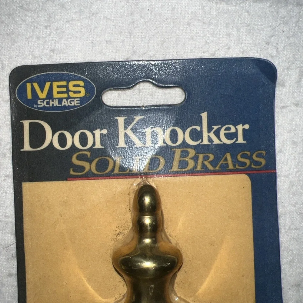Ives SCHLAGE Solid Brass Door Knocker C2-3102-605 Brass Door Hardware New